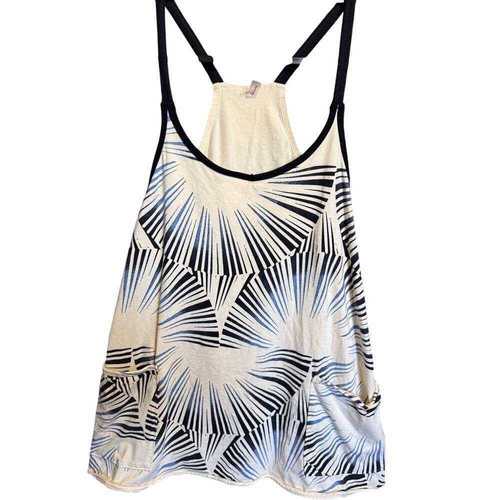 Free People Hot Shot Printed Onesie Romper Sunrise Geo Combo Size Small - Picture 3 of 9